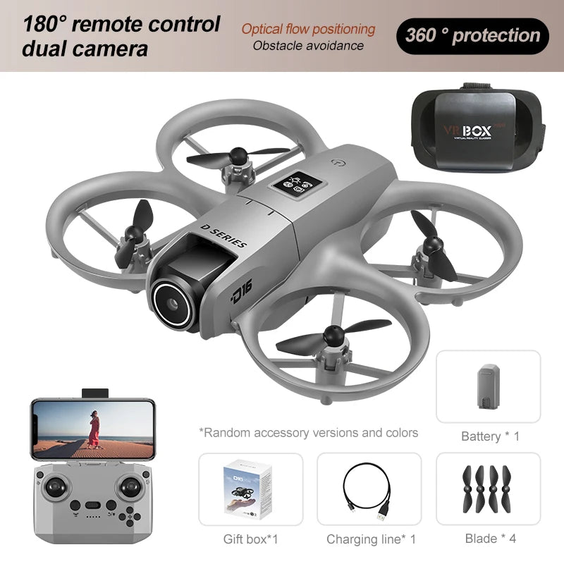 D16 8K Dual Camera GPS Drone – Smart Obstacle Avoidance & Stable Flight