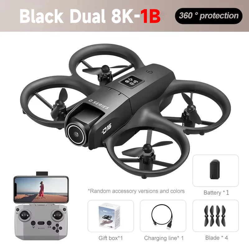 D16 8K Dual Camera GPS Drone – Smart Obstacle Avoidance & Stable Flight