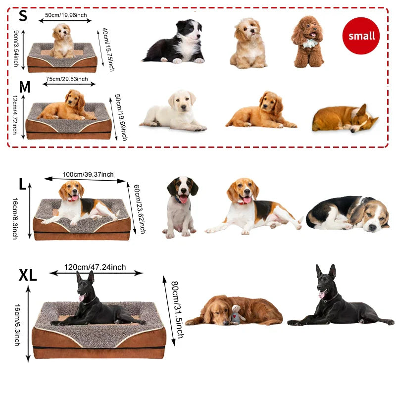 All Seasons Removable Washable Oversized Dog Bed